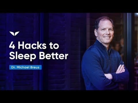 睡眠の質を格段にあげる 4 つのコツ（How To Sleep Better By Doing These 4 Hacks | Dr. Michael Breus）