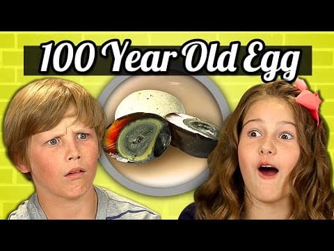 Kids vs. Foodのエピソード｜100歳の卵（KIDS vs. FOOD #21 - 100 Year old egg (Century Egg)）