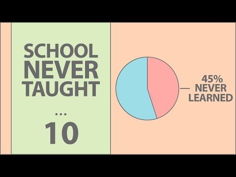 学校では教えてくれない一番重要な5つのこと　The Most Important Thing School Never Taught You