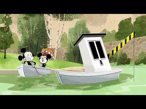 【アニメで英語】料金所でミッキーが出くわしたものとは！？　（For Whom the Booth Tolls | A Mickey Mouse Cartoon | Disney Shorts）