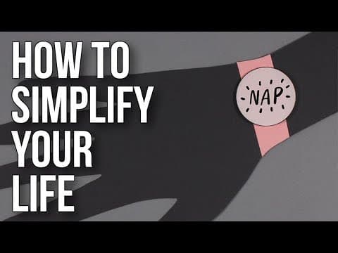 もっと楽に生きよう！生活をシンプルにする方法　（How To Simplify Your Life）