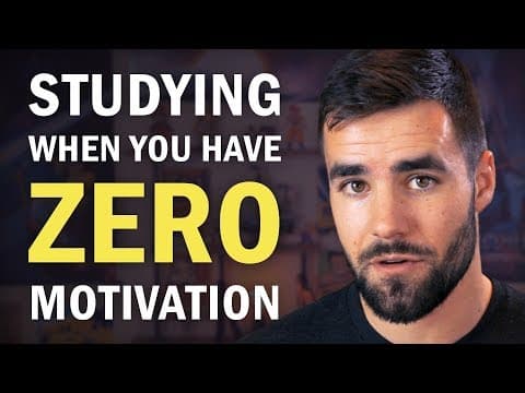 モチベーションがゼロのとき　How to Make Yourself Study When You Have ZERO Motivation