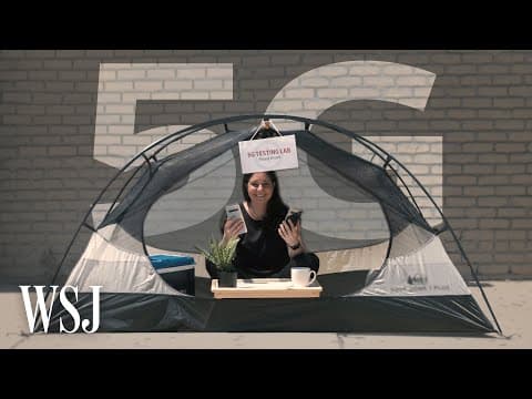 2020年春に開始？5G は本当に速いの？徹底テスティング（Testing 5G: Pack Your Tent and Cooler | WSJ）