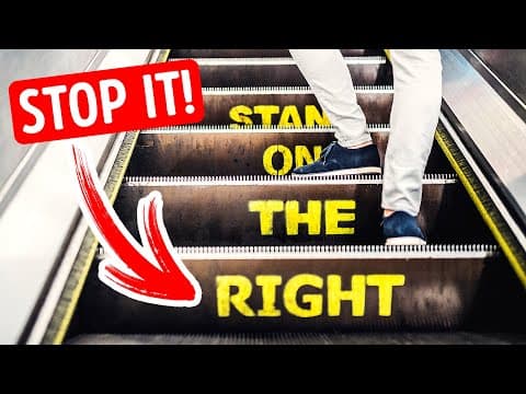 あなたは知ってる？エスカレーターの間違った使い方 （Stop Using Escalators the Wrong Way）