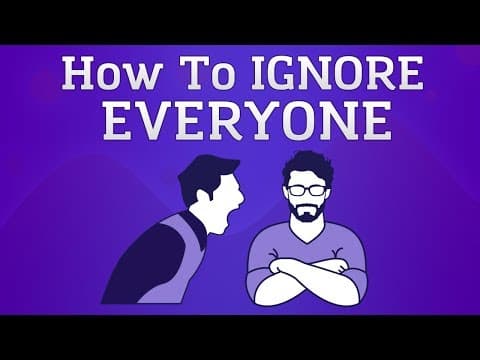 他人を気にしない方法　How To Ignore People (Animated)
