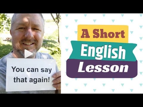 【動画で英会話】"You can say that again" と "I couldn't agree more" の意味と使い方