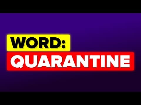 知ってた？「隔離」を意味する英単語 "Quarantine" の語源