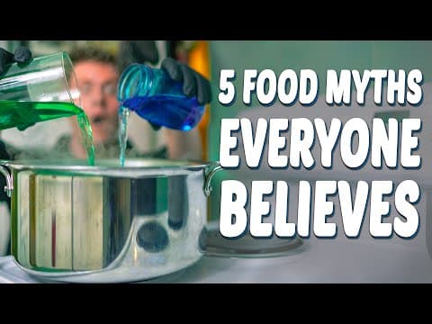 水に塩を入れると早く沸騰する？食べ物の５大神話！ (5 Food Myths Everyone Believes)