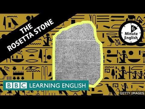 【BBC英会話】英語で学ぶ歴史！「ロゼッタストーン」ってなに？