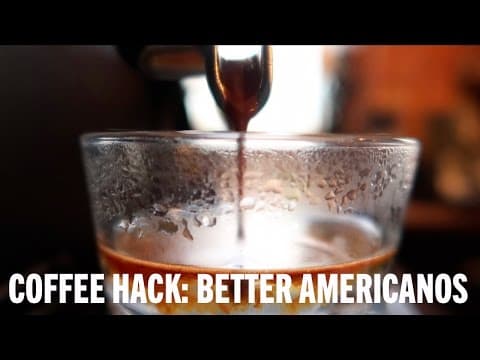 アメリカーノの簡単レシピ（Coffee Hack: Better Americanos）