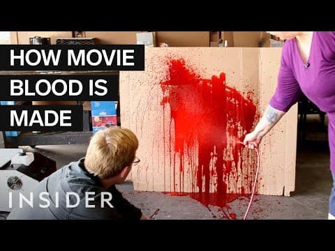 【映画で英語】軽い気持ちで見てはいけない！？映画の血のりはこうやって撮られている How Fake Blood Is Made For Movies