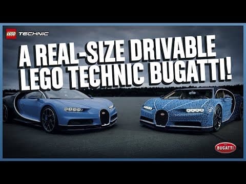 驚くべき等身大レゴ テクニック ブガッティ シロンがドライブする!