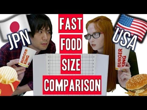 日本とアメリカのファーストフードのメニューは違う？ Japan vs USA | How different are fast food menus?