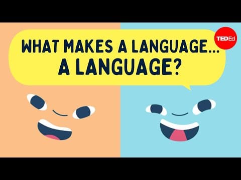 【TED-Ed】別の言語？それとも方言？言語と方言の区別はこう生まれた！