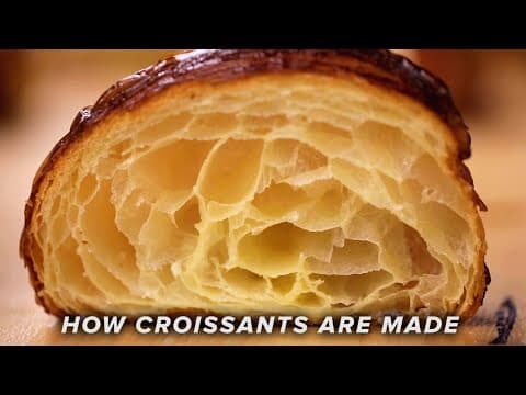 クロワッサンの作り方とは　（How Croissants Are Made • Tasty）