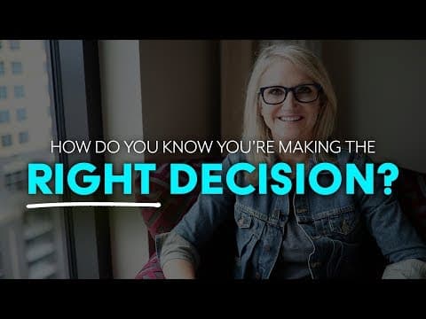 正しい決断をしているか知る方法　How to know if you're making the right decision | MEL ROBBINS