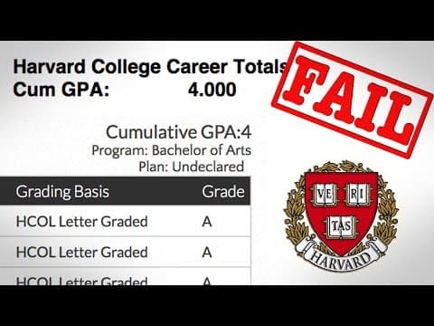 ハーバードで4.0満点とっても失敗に感じた理由　Why My 4.0 at Harvard Was a Failure