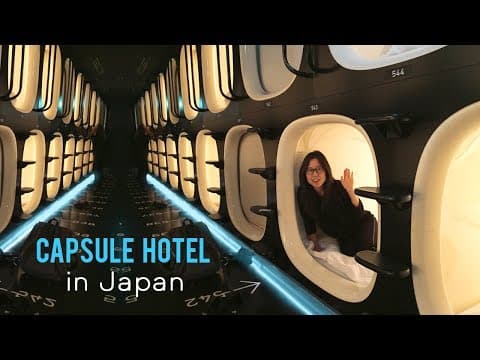 東京のカプセルホテルに泊まってみた！　Tokyo Capsule Hotel Tour