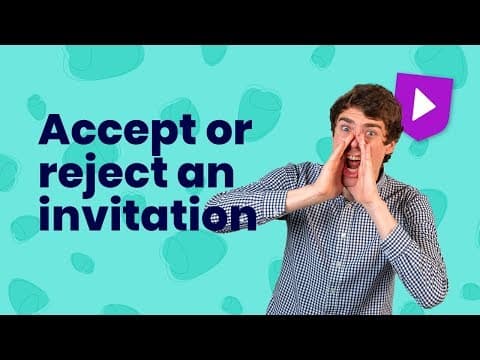 英語でなんて言えばいい？お誘いの受け方、断り方（Accepting or rejecting invitations in English | Learn English with Cambridge）