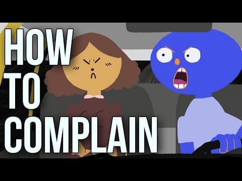 不満の言い方　How to Complain