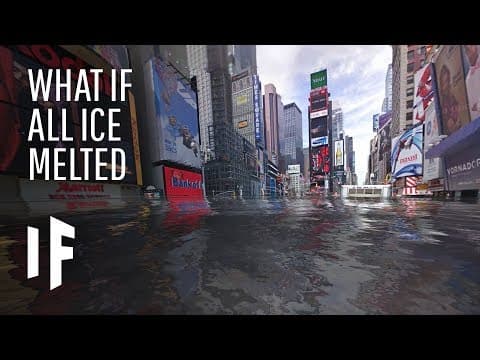海に沈む…地球上の氷が溶けたらどうなってしまうのか？　（What If All the World's Ice Melted?）