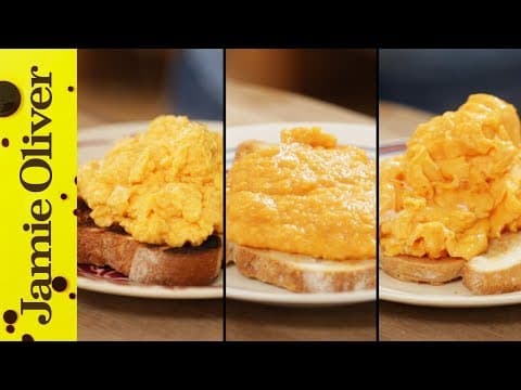 3通りのふわとろスクランブルエッグのレシピ　Jamie Oliver！How To Make Perfect Scrambled Eggs - 3 ways 