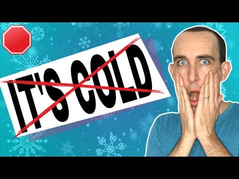 【英語表現】"It's cold" だけじゃない！「寒い」を表す英語10フレーズ