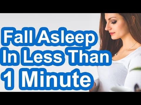 たった1分でぐっすり眠れる5つの方法